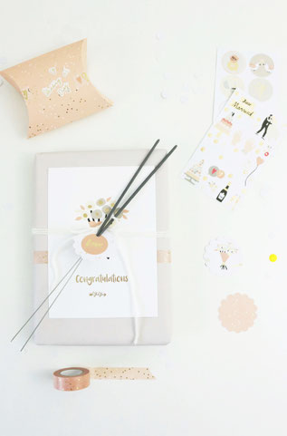 Bild: DIY Brautkalender- finde Ideen für einen Braut Countdown Kalender als Geschenk zum selber machen, mit Tipps zum Befüllen und Verpackungsideen // gefunden auf www.partystories.de // #diyHochzeit #Brautkalender #geschenkidee #ricodesign