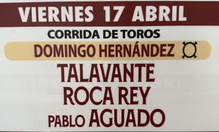 Toros de Domingo Hernandez pour Talavante, Roca Rey et Paco Aguado