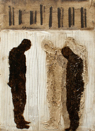 Sans titre, 40x30cm, Mixed media on cardstock