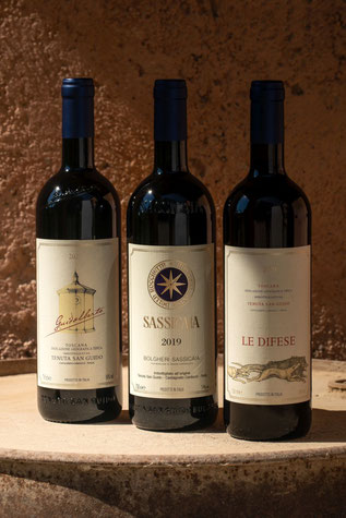 Weine der Tenuta San Guido Toscana - Kultweine Weinsortimente - der