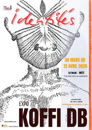 Solo show de KoffiDB à l'espace culturel de Rombas (57) du 25 Mars au 10 Avril 2025.