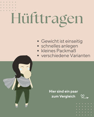 Hüfttragen mit Babytrage - Definition