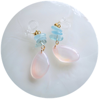 鎌倉の桜貝　アクセサリー　ピアス