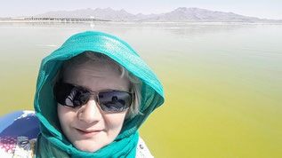 Auf dem Urmia-See, Iran