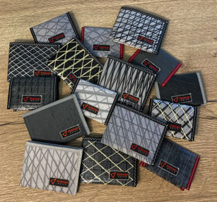 Best sustainable wallets made from recycled sails. Lightweight and durable wallet 