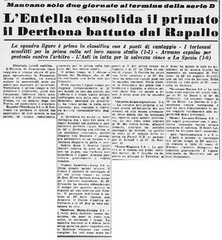 1959-60 DERTHONA - RAPALLO 1-3