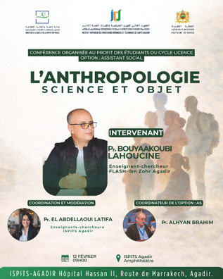 Conférence "l'anthroplogie : science et objet"