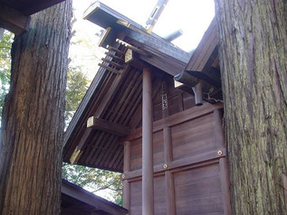　　　　　　　　　細山神明社の本殿