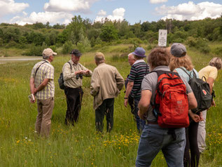     Die Teilnehmer mit Franz-Josef Henckenmeier in der Grube Rolf  Foto: Edgar Mertens