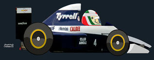 ANDREA de CESARIS by Muneta & Cerracín - Tyrrell 020B - Ilmor V10