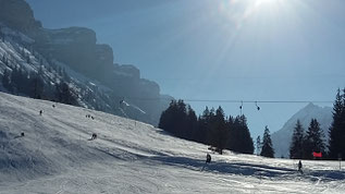 Am Fusse der Sieben Hengste liegt das kleine aber feine Erizer Skigebiet