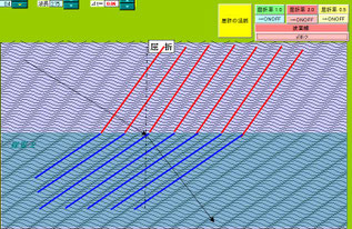 Excel版物理シミュレーション　平行波の屈折.反射(40)