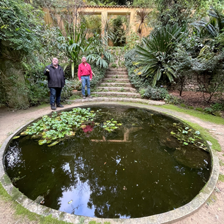Serre de la Madone, the first reflective pool
