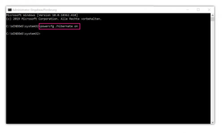 powercfg /hibernate on