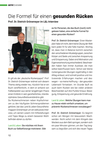 Tipps Gesunder Rücken - Prof. Grönemeyer