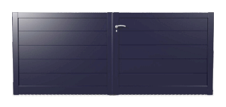 Portail aluminium contemporain