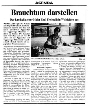 Thurgauer Zeitung, 24.4.1993, "Brauchtum darstellen"