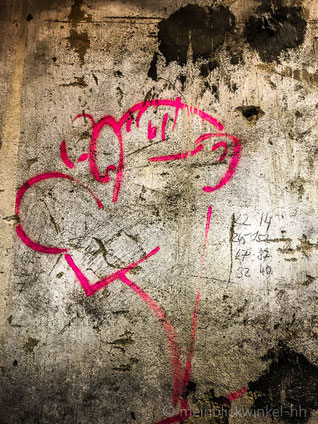 Pink Graffiti Strichmännchen