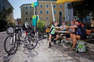 ebike ladestation in der Stadt