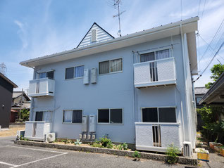 岐阜県不破郡垂井町の賃貸アパートの外壁塗装が完成しました！