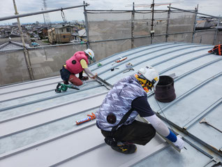 岐阜県岐阜市の住宅の屋根板金工事