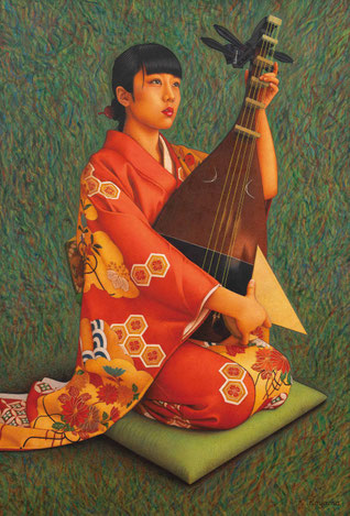 《 TAMASHIZUME 鎮魂歌 》  アクリル P50