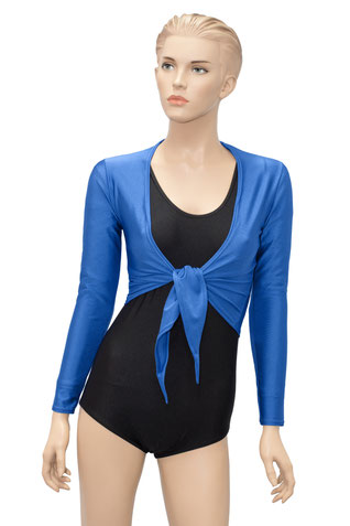 Damen Bolero lange Ärmel royalblau