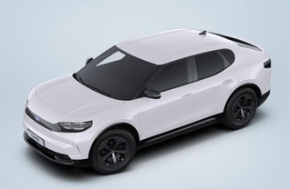 Ford Capri White Electric 2025