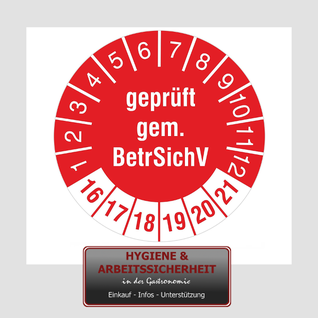 prüfplaketten betriebssicherheitsverordnung