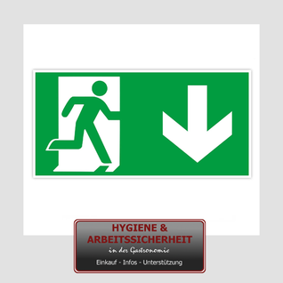 Schild Notausgang
