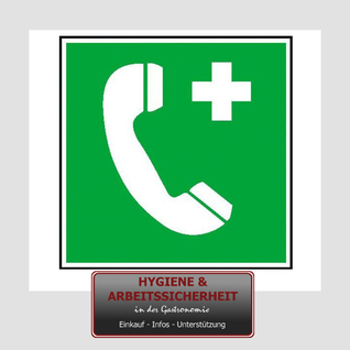 Rettungsschild Notruftelefon