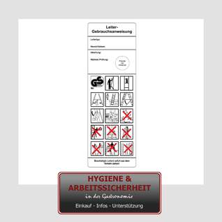Prüfplakette Leitern und Tritte