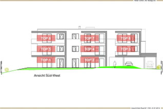 Süd-West Ansicht des Wohnhauses am Stadlgrund in Graz-Andritz, Reiter GmbH