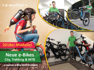 2018er Modelle: Neue e-Bikes sind bei uns eingetroffen