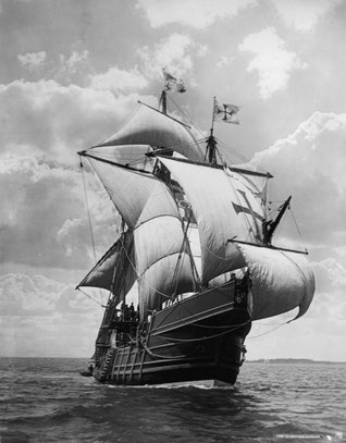 Una caracca. 14 di esse e 6 caravelle accompagnarono Francisco de Almeida, conosciuto anche come "il Grande Don Francisco", nel suo viaggio verso oriente.