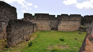 Rovive del palazzo di Husuni Kubwa, fatto costruire dal sultano Al-hasan bin Sulaiman sull'isola di Kilwa Kisiwani, nell'attuale Tanzania. 