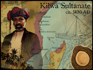 Sultanato di Kilwa ca. 1400 dC.