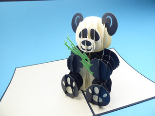 Carte pop-up panda