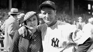 Lou Gehrig assieme alla moglie
