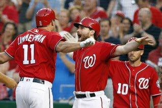 Ryan Zimmerman e Daniel Murphy. (Alex Brandon/Associated Press)