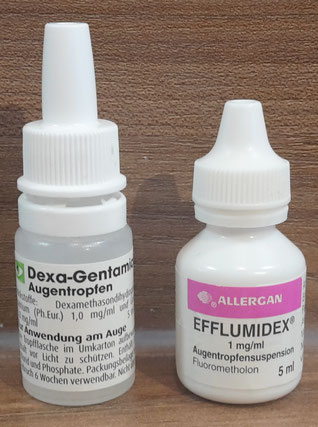 Dexa-Gentamicin und Efflumidex Augentropfen
