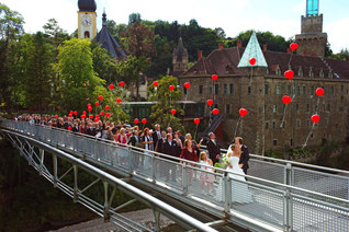Schlosssteg über die Ybbs - Schloss an der Eisenstrasse - © Schlosshotel Eisenstrasse