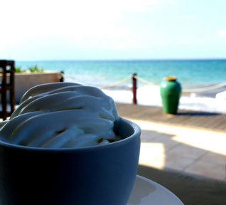 Soft serve ice cream on the beach at the Nautilus Pemba - Dante Harker