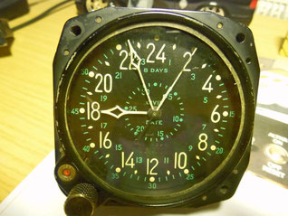 Waltham 8 days civil date aircraft clock