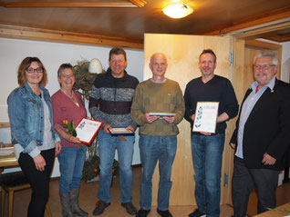 Elfriede Schlenk, Evi Steger, Werner Strobel, Walter Neumann, Rainer Seitz, Walter Steger