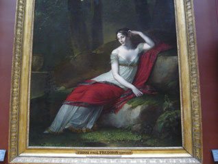Detail: Josephine Bonaparte, 1805, Pierre Paul Prud'hon, Louvre. Foto: Epochs of Fashion - Mode Empire Biedermeier