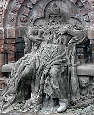 Kaiser Barbarossa (Kyffhäuserdenkmal) [Quelle: Wikipedia]