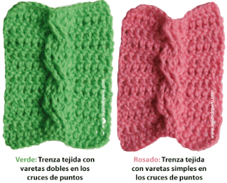 Cómo tejer trenzas ochos o cables a crochet