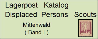 Lagerpost Katalog Displaced Persons Mittenwald Scouts