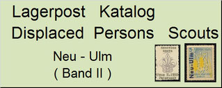 Lagerpost Katalog Displaced Persons Neu Ulm Scouts